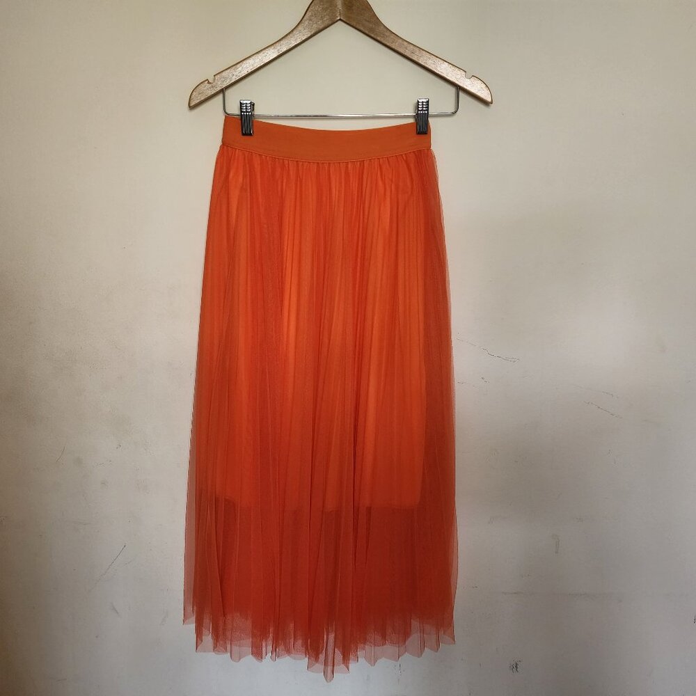 Kate Hewko orange Tulle skirt, women's medium